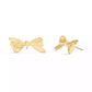 Gold Signature Mini Bow Stud Earrings