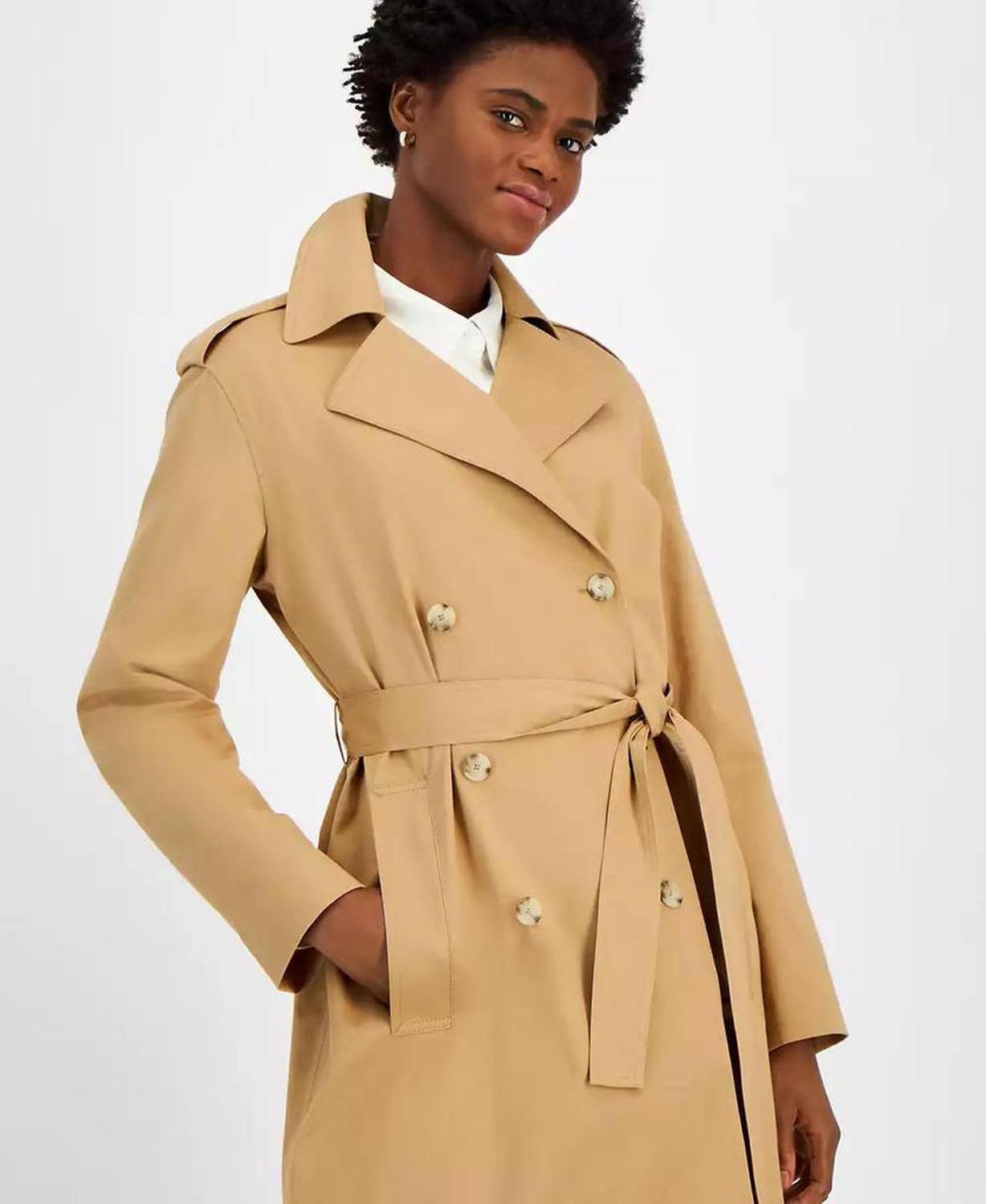 Women's Classic Double-Breast Trench Coat