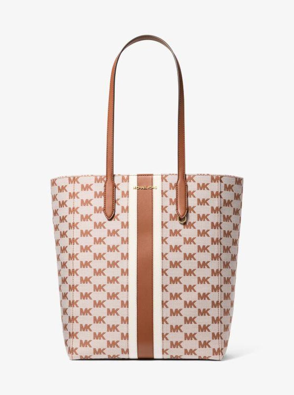 Vincent Large Logo Jacquard Tote Bag with Card Case