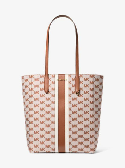 Vincent Large Logo Jacquard Tote Bag with Card Case