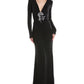 Marchesa Notte Jersey Drape Gown