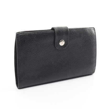 Coco Mark Bi-Fold Long Wallet Caviar Skin  Gold Hardware