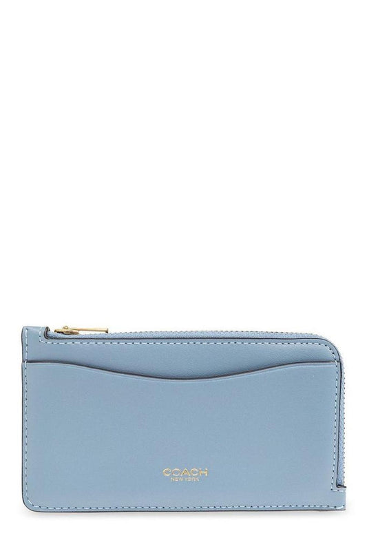 Coach Logo Printed Zip-Up Wallet