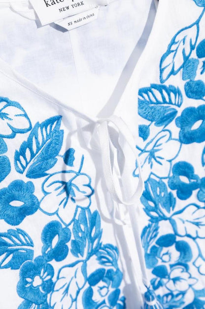 Kate Spade Floral Embroidered Midi Dress