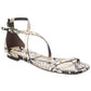 Polly Runway Python-Embossed Leather Sandal