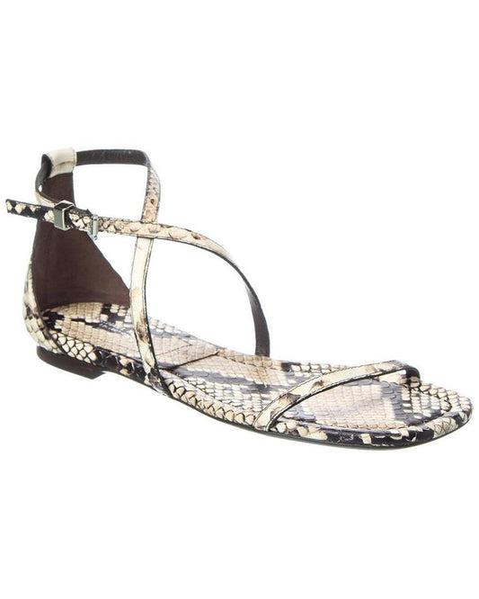 Polly Runway Python-Embossed Leather Sandal