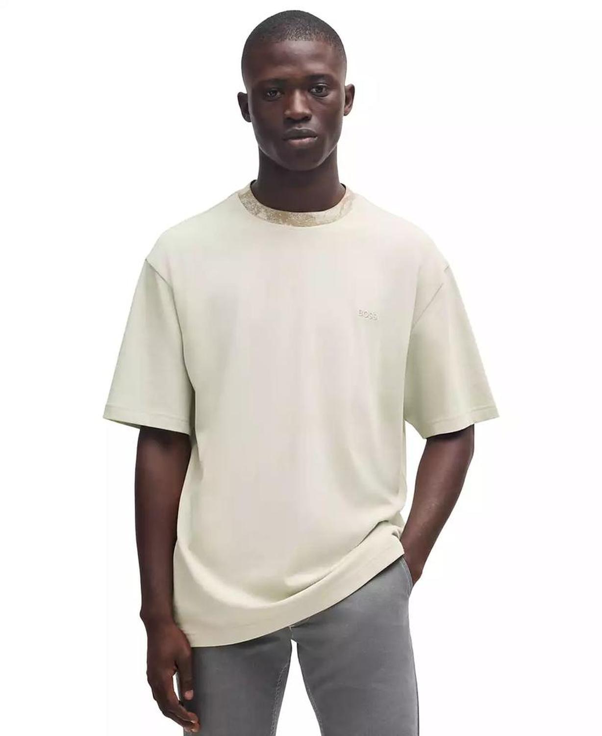 Men's Artwork Collar Relaxed Fit T-Shirt