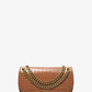 Christie Crocodile Embossed Leather Envelope Bag