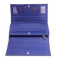 Wallet in Blue Patent Leather