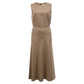 Ural Midi Dress In Brown Wool