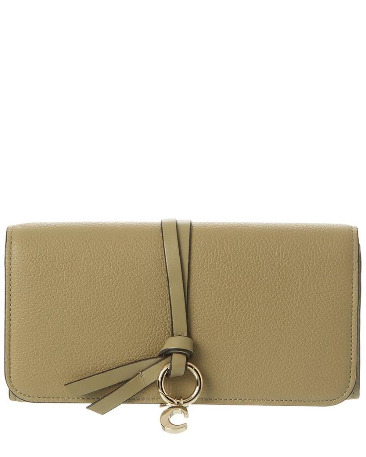 Chloé Alphabet Leather Continental Wallet