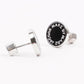 Marc Jacobs Logo Circular Earrings  / Silver Base Metal
