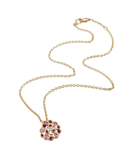 Chanel Fil De Camelia Diamond Necklace in 18k 18KT Yellow Gold FG VS 0.10 CTW