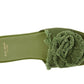 Flourish Canvas Flat Sandal