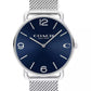 Unisex Elliot Silver-Tone Stainless Steel Mesh Bracelet Watch 41mm