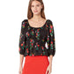 Autumn Floral Long Sleeve Riviera Top