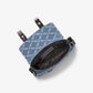 Darrington Mini Empire Diamond Jacquard Denim Crossbody Bag