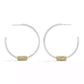 Large Signature Quilted Tube Hoop Earrings