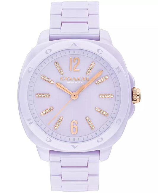 Women's Kitt Lavender Ceramic Bracelet Watch, 38mm