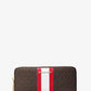 Large Logo Stripe Continental Wallet