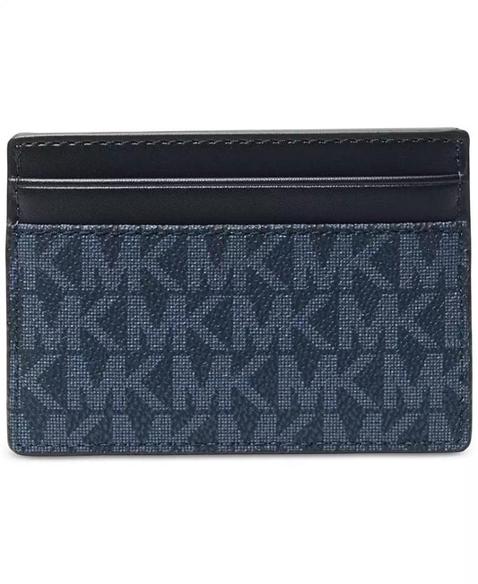 Men's Malone Leather Colorblocked Logo Card Case