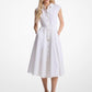 Stretch Cotton Poplin Midi Dress