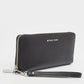 Michael Kors  Leather Jet Set Zip Around Continental Wallet