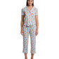 Short Sleeve Cropped PJ Set