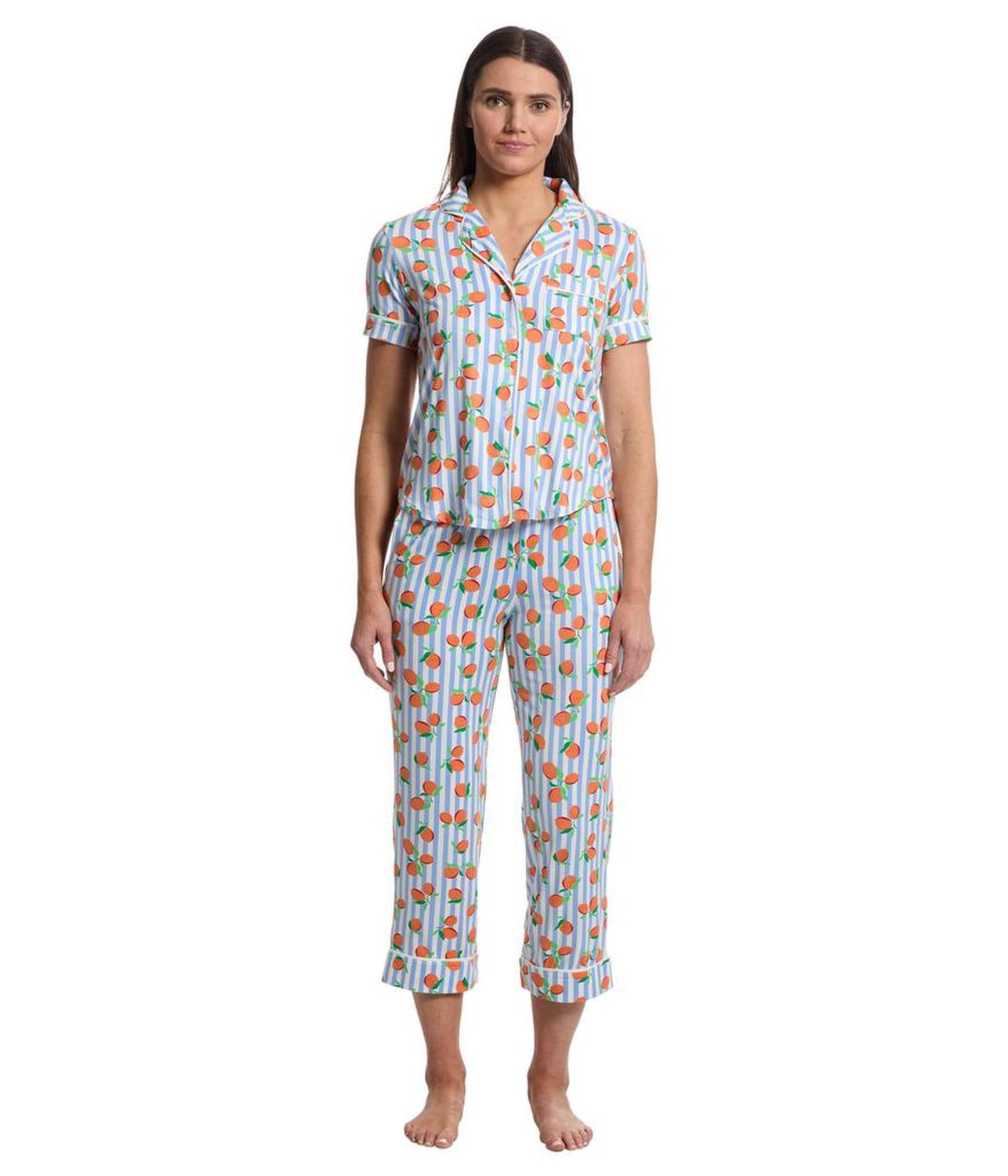 Short Sleeve Cropped PJ Set
