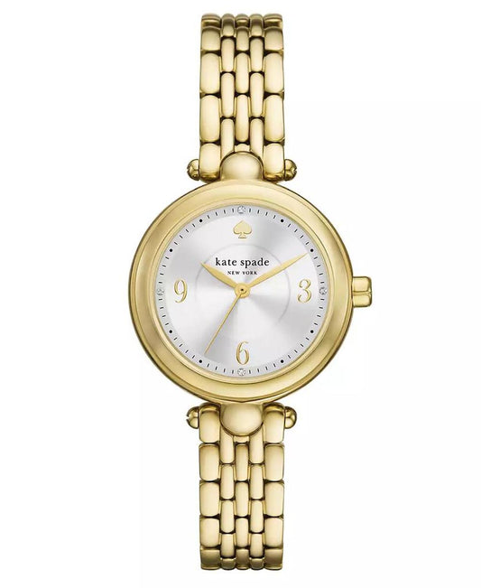 Women's Gracie Round Three-Hand Gold-Tone Stainless Steel Watch, 32mm
