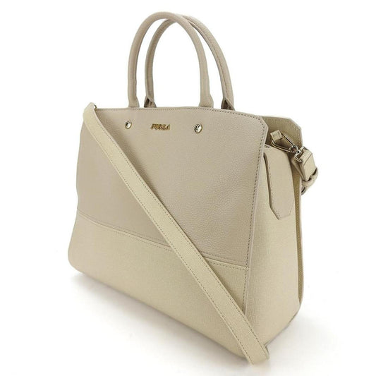 Leather Handbag Shoulder Bag (Pre-Owned)