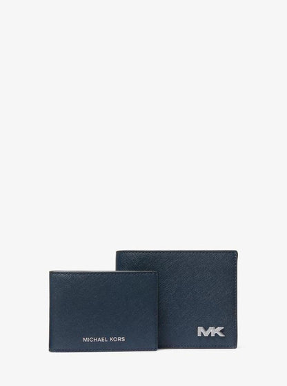 Rivington Crocodile Embossed Leather Wallet with Passcase