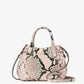 Dumpling Snake Embossed Mini Satchel