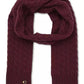 Soft Rib Cable Knit Scarf