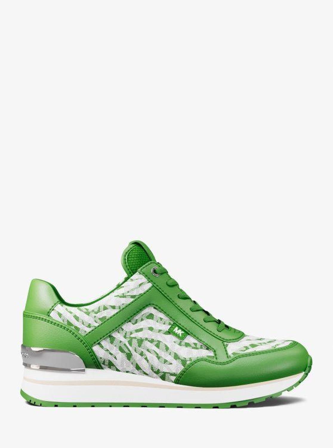 Maddy Zebra Print Signature Logo Trainer