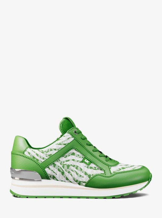 Maddy Zebra Print Signature Logo Trainer
