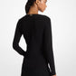 Astor Stud Matte Jersey Top