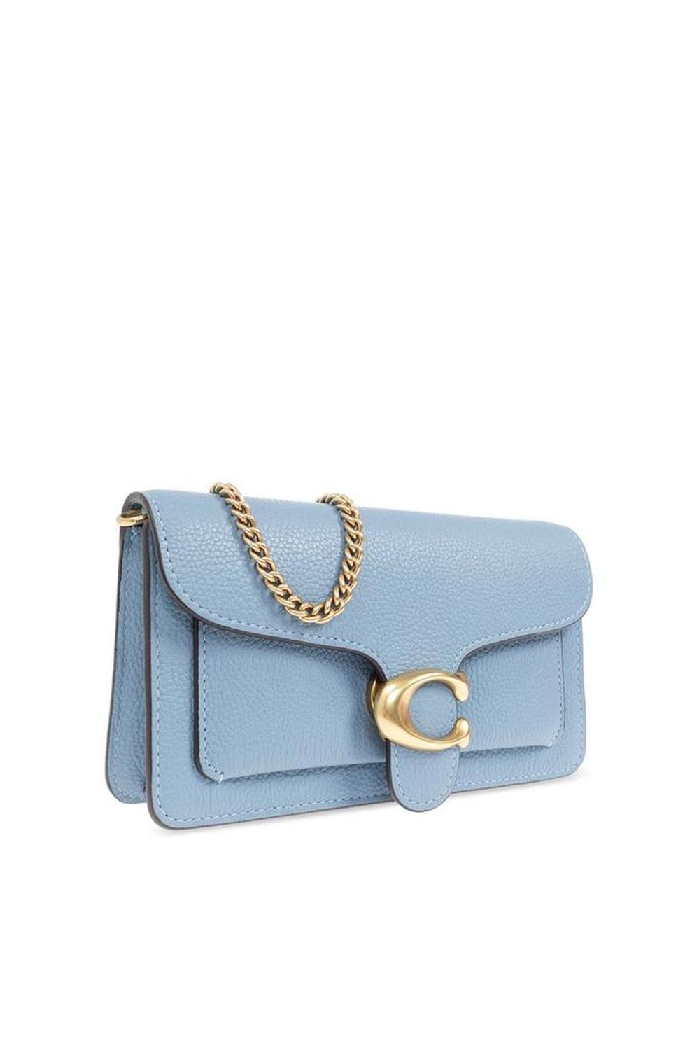 Coach Tabby Logo Plaque Chain-Linked Crossbody Bag