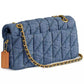Small Tabby Denim Shoulder Bag 26 with Quilting