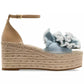 Women's Flourish Denim Espadrille Wedge Sandals