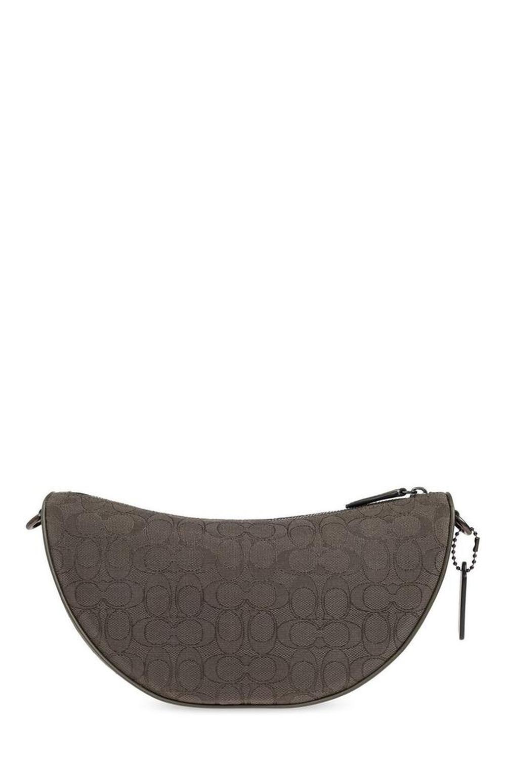 Coach Monogrammed Zipped Shoulder Bag