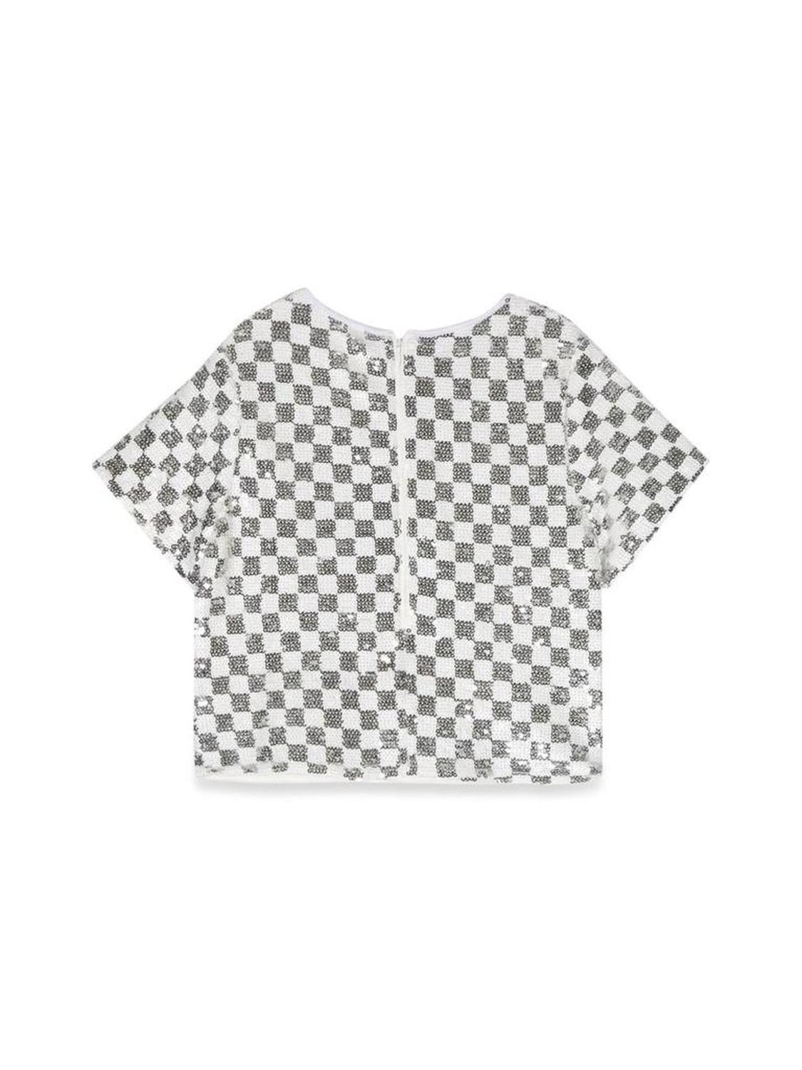 Michael Kors Kids Checkered Pattern Top