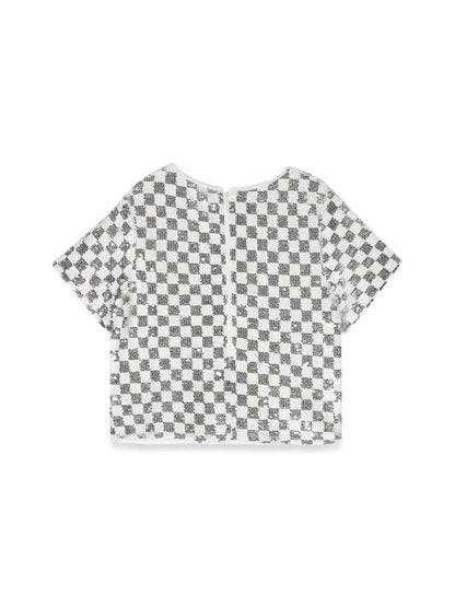 Michael Kors Kids Checkered Pattern Top