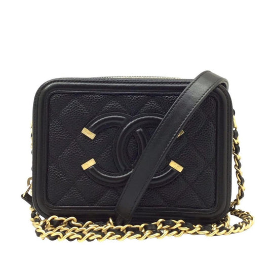 Chanel Cc Filigree  Leather Shopper Bag (Pre-Owned)