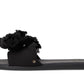 Flourish Canvas Flat Sandal