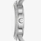 Mini Tibby Pavé Silver-Tone Watch and Bracelet Gift Set