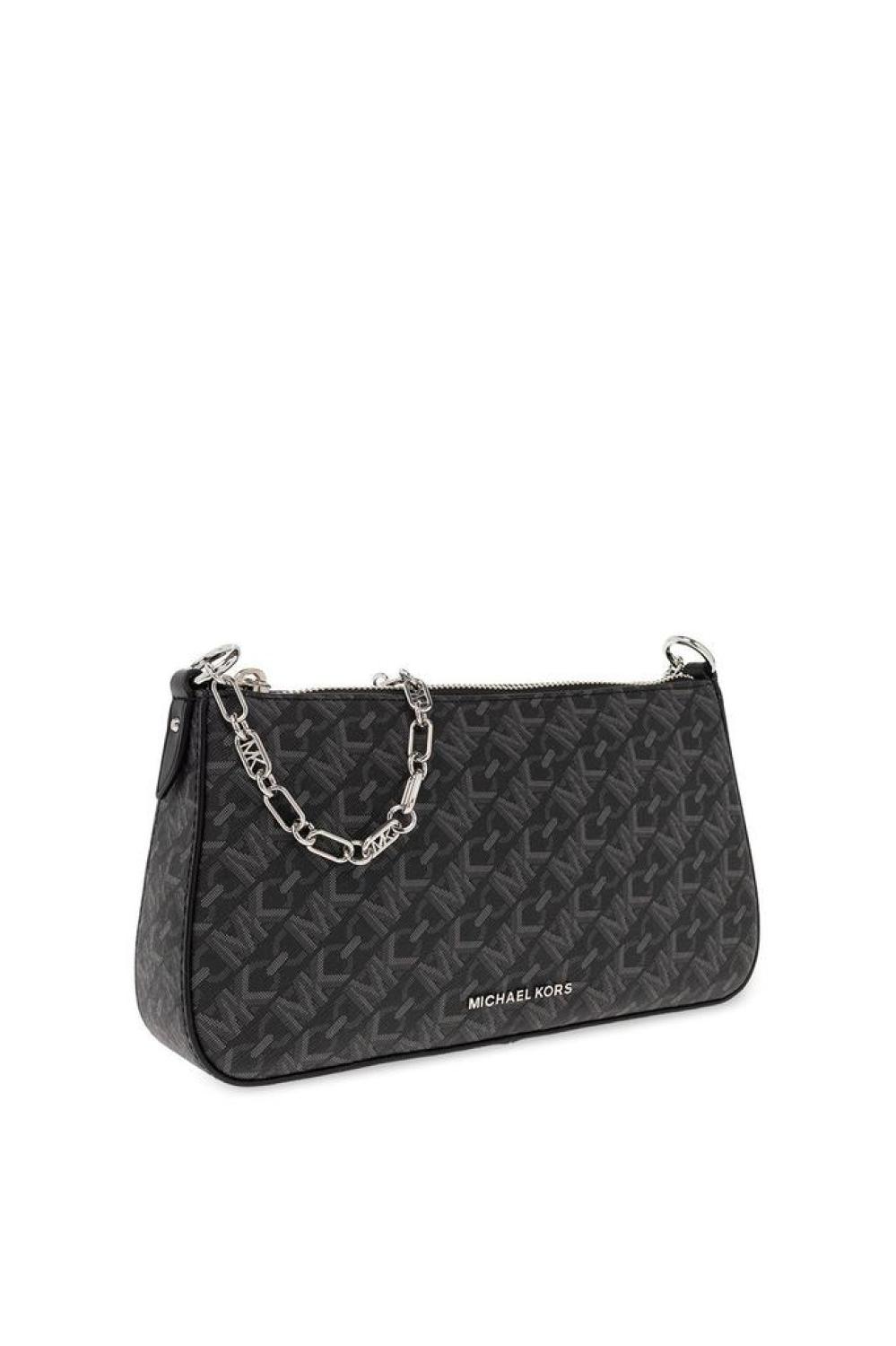 Michael Michael Kors Monogram Printed Chain Linked Shoulder Bag