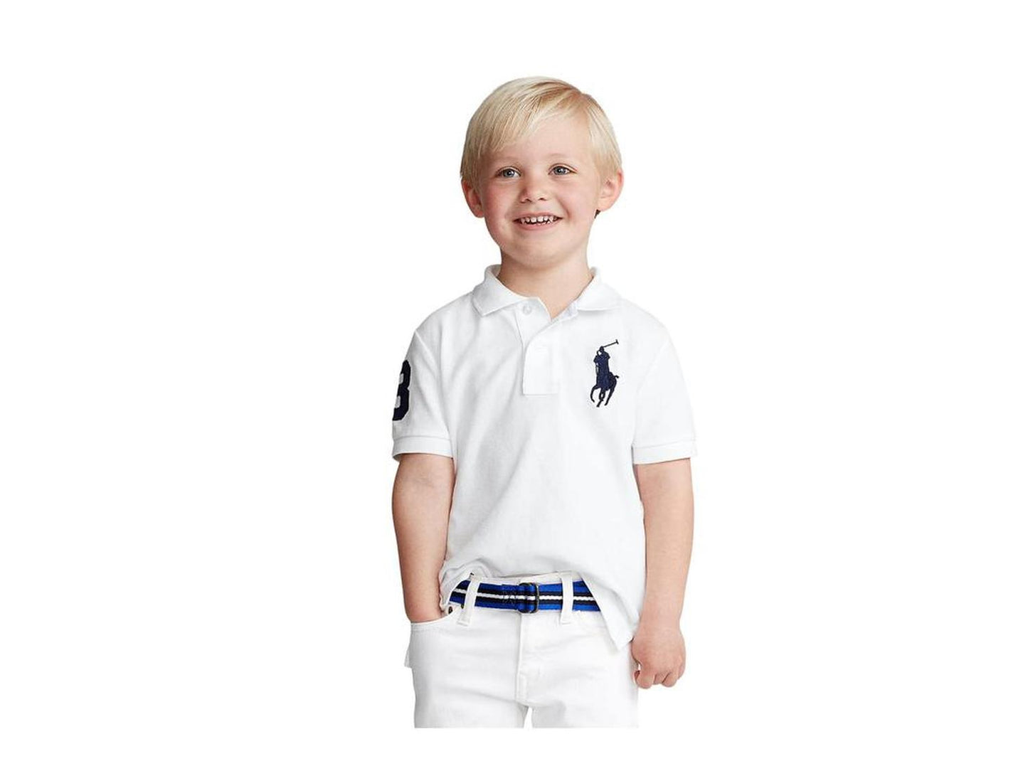 Big Pony Cotton Mesh Polo Shirt (Toddler)