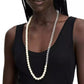 PEARLIE Bead & Imitation Pearl Necklace, 34" + 3" extender