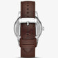 Oversized Hutton Two-Tone and Leather Watch